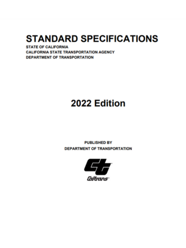 California Standard Specifications (2022 Edition)