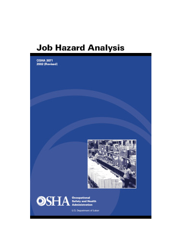 OSHA 3071 Job Hazard Analysis Guide