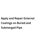 Apply and Repair External Coatings on Buried and Submerged Pipe