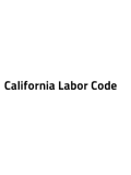 California Labor Code
