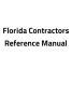 Florida Contractor’s Reference Manual