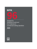 NFPA 96 Standard for Ventilation Control and Fire Protection of Commercial Cooking Operations