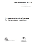 Performance-Based Safety Code for Elevators and Escalators ASME A17.7