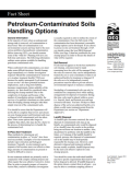Petroleum-Contaminated Soils Handling Options Fact Sheet