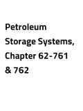 Petroleum Storage Systems, Chapter 62-761 & 762