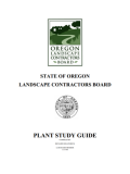 Oregon Plant Study Guide