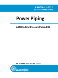 Power Piping, ASME Code for Pressure Piping ASME B31.1