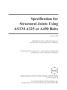 Specification for Structural Joints Using ASTM A325 or A490 Bolts