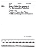 Storm Water Management for Construction Activities