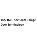 TDS 160 - Sectional Garage Door Terminology