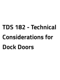 TDS 182 - Technical Considerations for Dock Doors