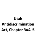 Utah Antidiscrimination Act, Chapter 34A-5