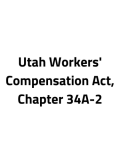 Utah Workers' Compensation Act, Chapter 34A-2