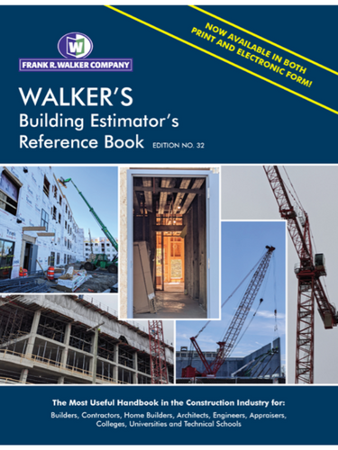 Walker's Building Estimator's Reference Book Edition No. 32